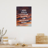 独自のやる気を起こさせる引用文ポスターの作成 ポスター (キッチン)