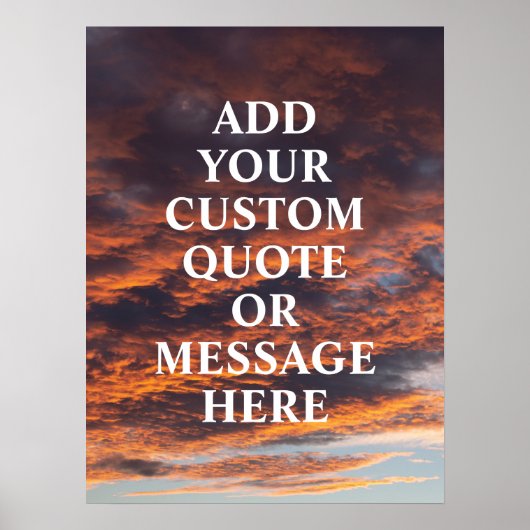 独自のやる気を起こさせる引用文ポスターの作成 ポスター (正面)