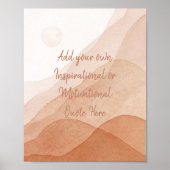 独自のやる気を起こさせる感動的カスタム作成 ポスター (正面)