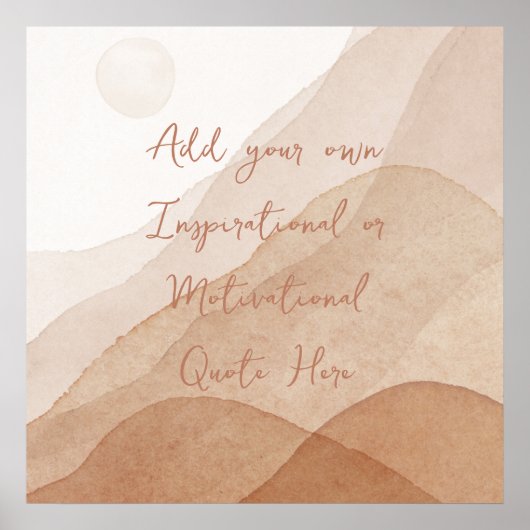 独自のやる気を起こさせる感動的カスタム作成 ポスター (正面)