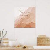 独自のやる気を起こさせる感動的カスタム作成 ポスター (キッチン)