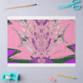 独自のを作カスタム成する美しいベビーピンクフローラ 薄葉紙 (クラフト)