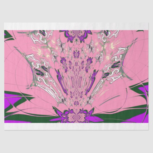 独自のを作カスタム成する美しいベビーピンクフローラ 薄葉紙 (正面)