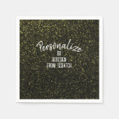 独自のを作パーソナライズされた成カスタム スタンダードカクテルナプキン (正面)