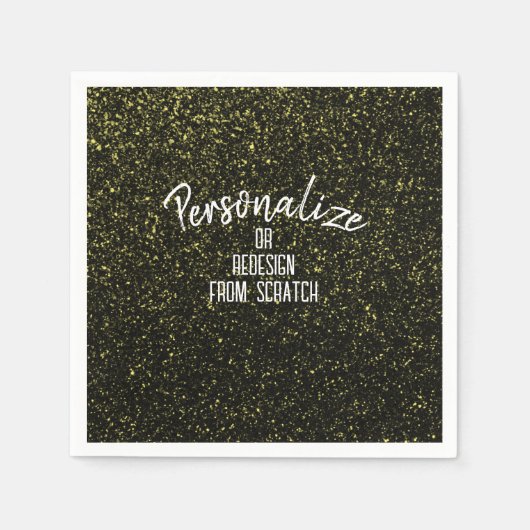 独自のを作パーソナライズされた成カスタム スタンダードカクテルナプキン (正面)