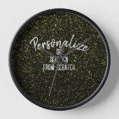 独自のを作パーソナライズされた成カスタム 壁時計 (正面)