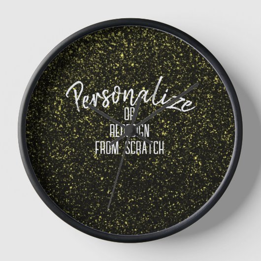独自のを作パーソナライズされた成カスタム 壁時計 (正面)