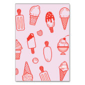 独自のアイスクリームバートッピングテーブルテントを作成 テーブルナンバー (裏面)