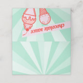 独自のアイスクリームバートッピングテーブルテントを作成 プレイスカード (外部開封)