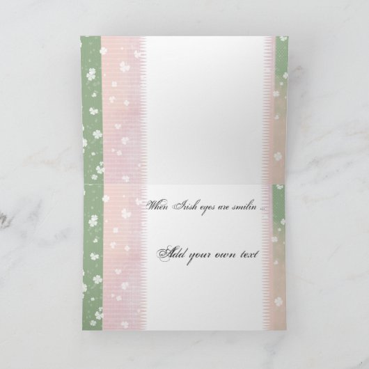 独自のアイルランド語ベビーの発表 案内状 (内部)