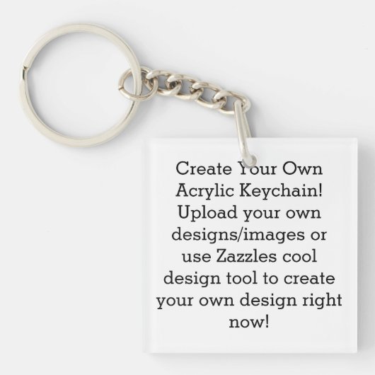 独自のアクリルカスタムキーチェーンを作成 キーホルダー (正面)