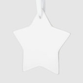 独自のアクリル星型オーナメント オーナメント (正面)