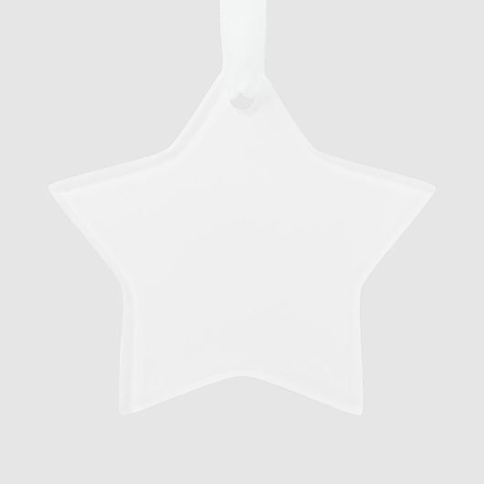 独自のアクリル星型オーナメント オーナメント (正面)