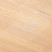 独自のアクリル澄ん招待状の作成 アクリル招待状 (レイダウン)