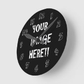 独自のアクリル製丸型（中型）壁掛けを作成する ラウンド壁時計 (傾斜)