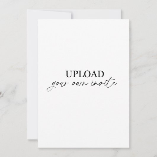独自のアップロード 招待状 (正面)