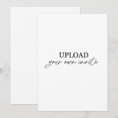 独自のアップロード 招待状 (正面/裏面)