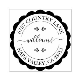 独自のアドレスを作成 ラバースタンプ