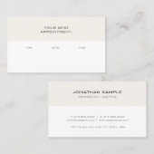 独自のアポイントメントリマインダープレーンのスタイリッシュ作成 予約カード (正面/裏面)