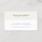 独自のアポイントメントリマインダープレーンのスタイリッシュ作成 予約カード (裏面)