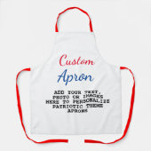独自のアメリカシェフカスタムを作成する エプロン (正面)