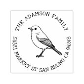 独自のアメリカンロビン名の作成差出人住所 セルフインキングスタンプ (デザイン)