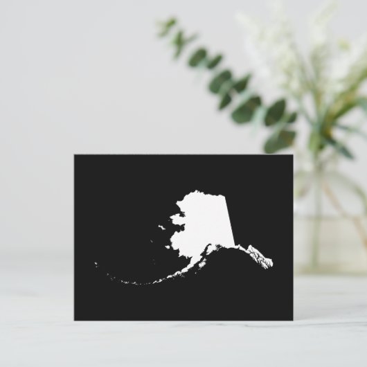 独自のアラスカ移動発表の作成 ポストカード (スタンド正面)