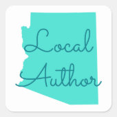 独自のアリゾナ州のローカル作家の作成 スクエアシール (正面)