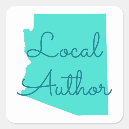 独自のアリゾナ州のローカル作家の作成 スクエアシール (正面)