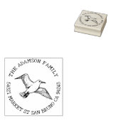 独自のアルバトロス名の作成差出人住所 ラバースタンプ (押印)