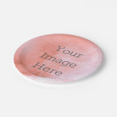 独自のアンティークバラ金ゴールドフォイルを擦り切れた作フェイク成 ペーパープレート (アングル)