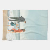 独自のアートワーク |お使いの絵画スケッチ キッチンタオル (横)