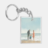 独自のアートワーク |お使いの絵画スケッチ キーホルダー (正面左)