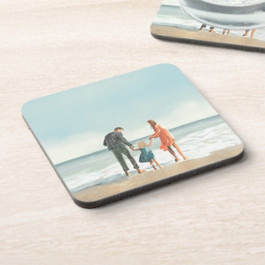 独自のアートワーク |お使いの絵画スケッチ コースター (左側)