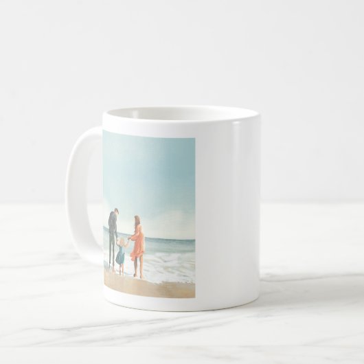 独自のアートワーク |お使いの絵画スケッチ コーヒーマグカップ (正面左)