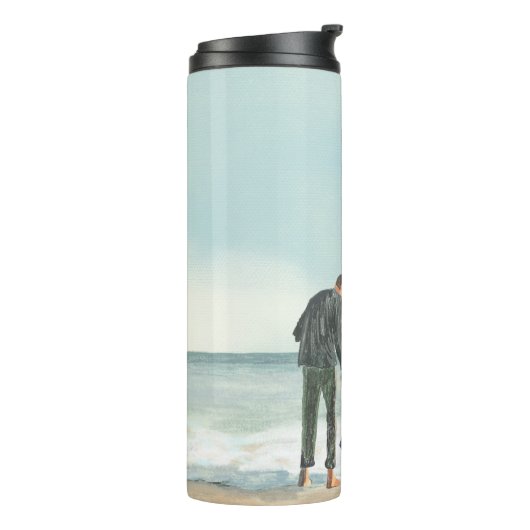 独自のアートワーク |お使いの絵画スケッチ タンブラー (回転左)