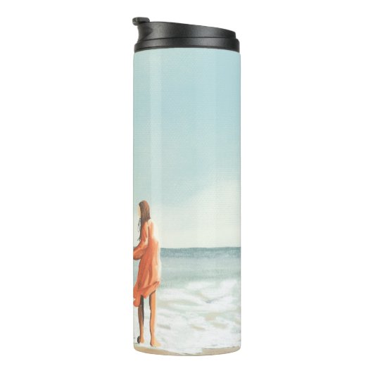 独自のアートワーク |お使いの絵画スケッチ タンブラー (回転右)