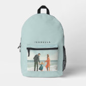 独自のアートワーク |お使いの絵画スケッチ プリントバックパック (正面)