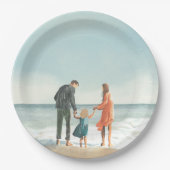 独自のアートワーク |お使いの絵画スケッチ ペーパープレート (正面)