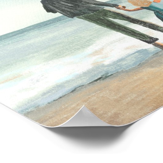 独自のアートワーク |お使いの絵画スケッチ ポスター (角)