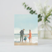 独自のアートワーク |お使いの絵画スケッチ ポストカード (スタンド正面)