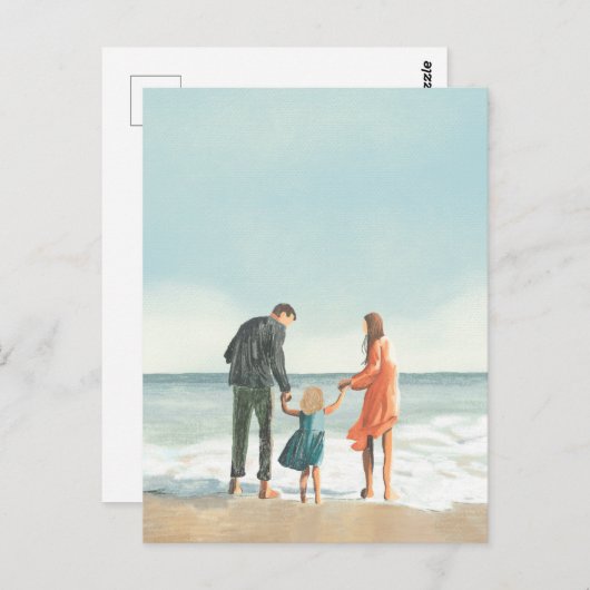 独自のアートワーク |お使いの絵画スケッチ ポストカード (正面/裏面)