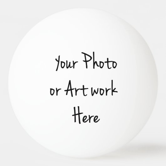 独自のアート、写真、文字の追加 卓球ボール (正面)