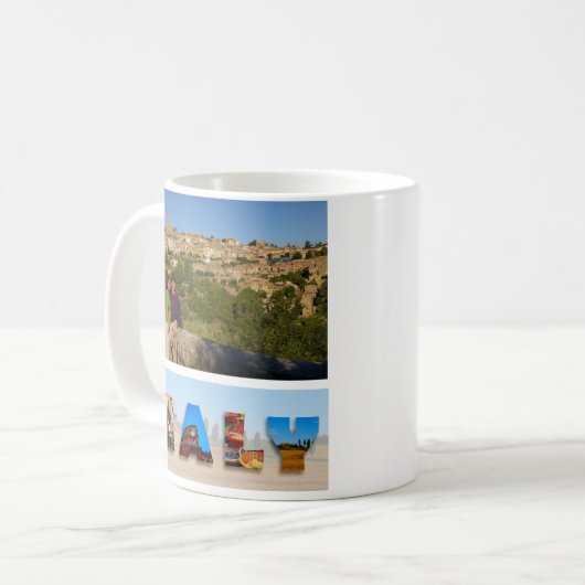 独自のイタリア休暇旅行の写真を作成する コーヒーマグカップ (正面左)