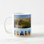 独自のイタリア休暇旅行の写真を作成する コーヒーマグカップ (左)