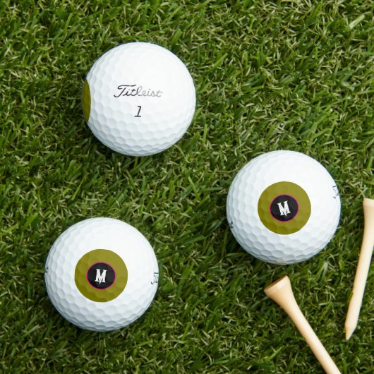 独自のイニシャルを追加 – PROカスタム GOLF BALL ゴルフボール (インサイチュ 芝生)
