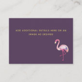 独自のイベントインサートを作成 – 熱帯の赤ちゃんシャワー エンクロージャーカード (裏面)