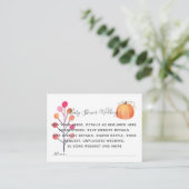 独自のイベント詳細インサートを作成 – 秋カボチャ エンクロージャーカード (スタンド正面)