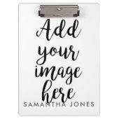 独自のイメージと名前を追加する クリップボード (正面)