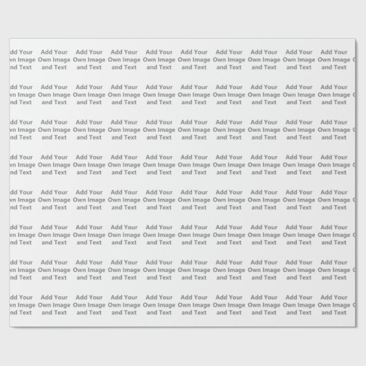 独自のイメージと文字の追加 ラッピングペーパー (フラット)